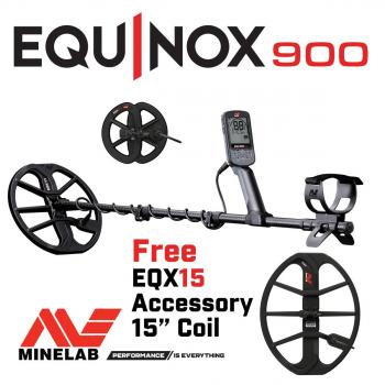 Minelab Equinox 900 + 15&#34; coil